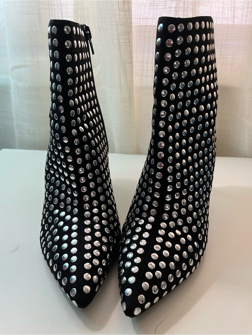 INC Studded Black Ankle Boots - Women